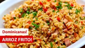 Arroz frito jamón