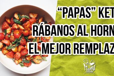Rábanos envueltos en tocino papas cetogénicas