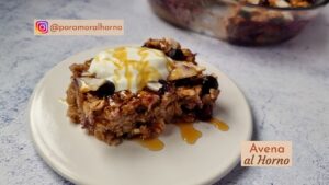Receta de avena al horno
