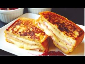 Rollos de huevo con hamburguesa con queso y freidora de aire