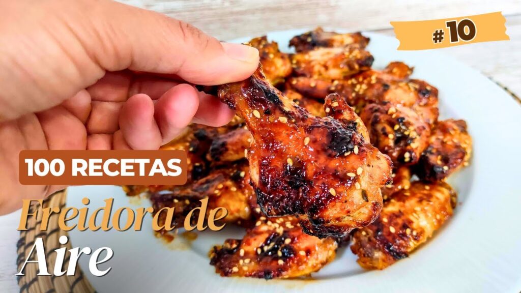 alitas de pollo crujientes con chile y freidora de aire