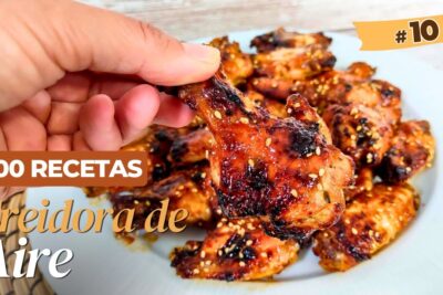 alitas de pollo crujientes con chile y freidora de aire
