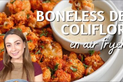 freidora de aire de coliflor picante