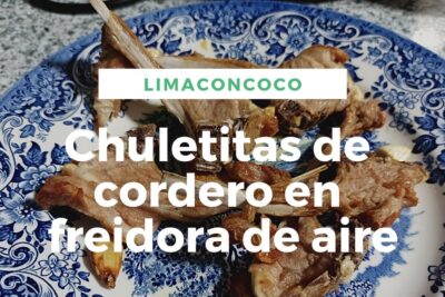 chuletas de lomo de cordero freidora de aire